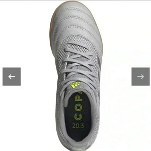 Adidas Copa 20.3 In Sala J Indoor‎ Soccer Flag Football Size 5 kids Gray Futbol